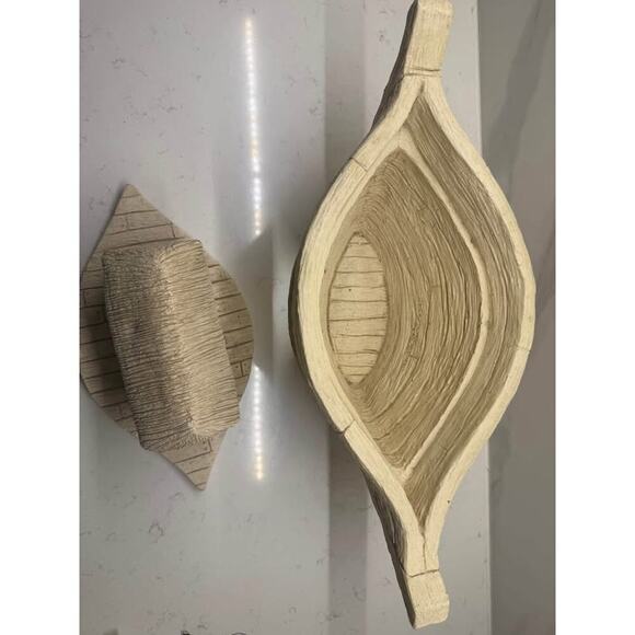 Noah’s Ark 17” Handcrafted Ceramic Plaster Clay Home Decor - Picture 9 of 10